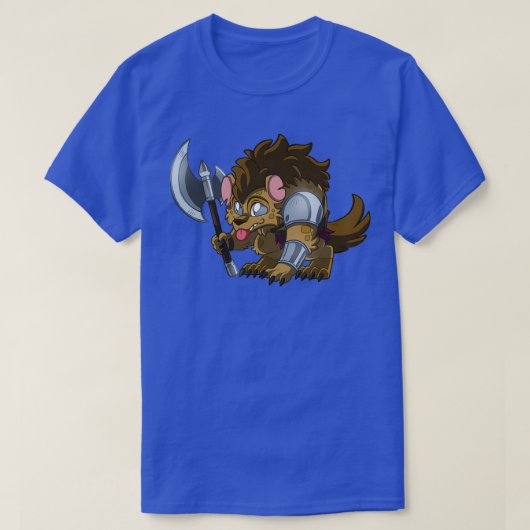 T-shirt Petit Guerrier Gnoll mignonne DampD Aventures (Design devant)