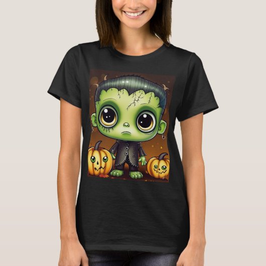 T-shirt Petit Halloween Frankenstein (Devant)