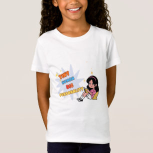 T-Shirt Petit humain grande personnalité Filles drôles Enf