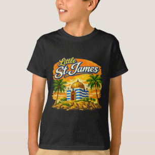 T-shirt Petit île St James Rétro Vintage Fêtes