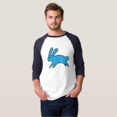 T-shirt petit lapin bleu (Devant entier)