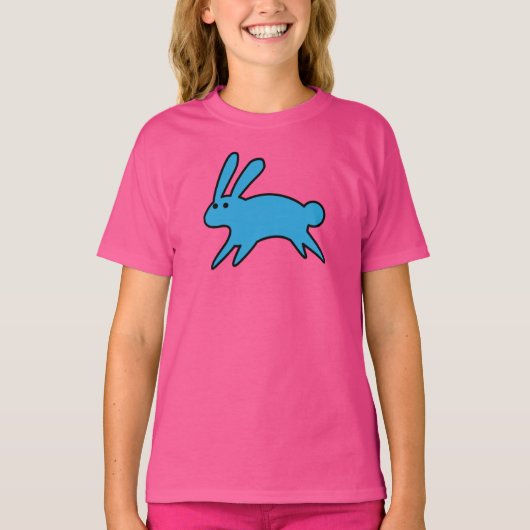 T-shirt petit lapin bleu (Devant)