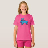 T-shirt petit lapin bleu (Devant entier)