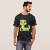 T-shirt Petit Lézard Vert Iguane Reptiles (Devant entier)