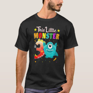 T-shirt Petit Monstre 3e anniversaire Monstre de fête 3 an