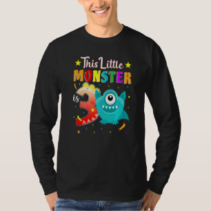 T-shirt Petit Monstre 3e anniversaire Monstre de fête 3 an