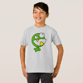 T-shirt Petit monstre vert (Devant entier)