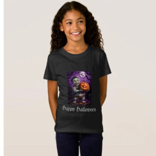 T-Shirt Petit Monstre Vert & Ami Citrouille 