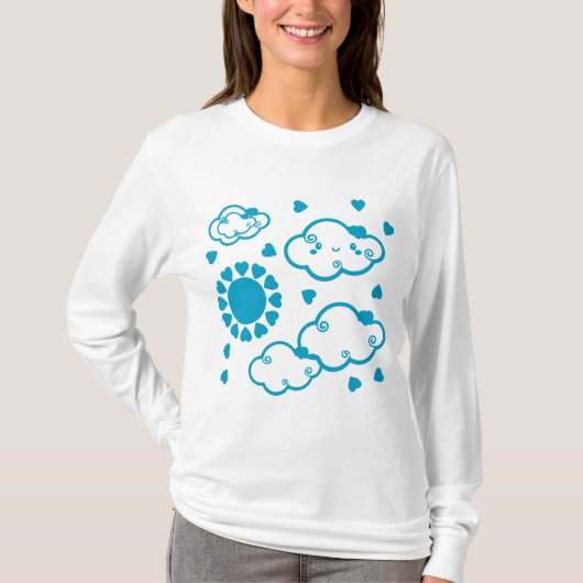 T-shirt Petit nuage bleu (Devant)