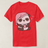 T-shirt Petit Panda Sleepy Avec Café (Design devant)