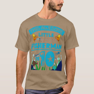 T-shirt Petit Pêcheur Est Maintenant 10 Pêche Mer Annivers