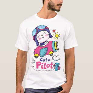 T-shirt Petit pilote mignon