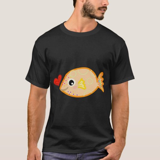 T-shirt Petit poisson-globe (Devant)