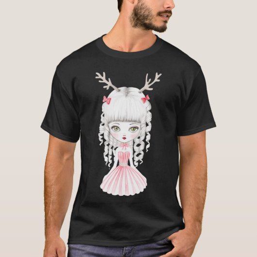 T-shirt Petit renne de Noël (Devant)