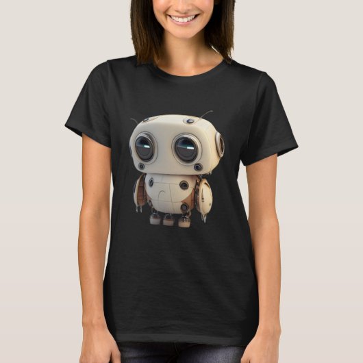 T-shirt Petit robot triste mignon (Devant)