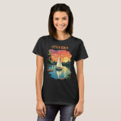 T-shirt Petit Rock Voyage Rétro sur la rivière Arkansas (Devant entier)