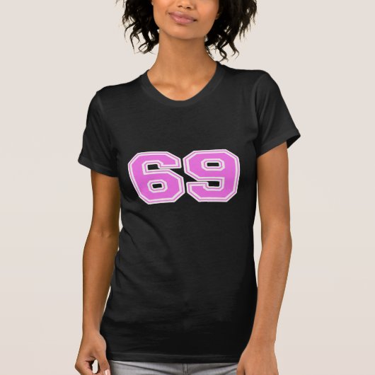 T-shirt petit rose 69 (Devant)