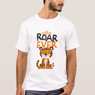 T-shirt Petit Rugissement Illustration de Dinosaure Mignon
