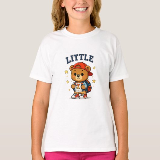 T-shirt Petit sac à dos d'ours (Devant)