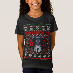 T-Shirt Petit Schnauzer Chien Joyeux Noël Chaud moche