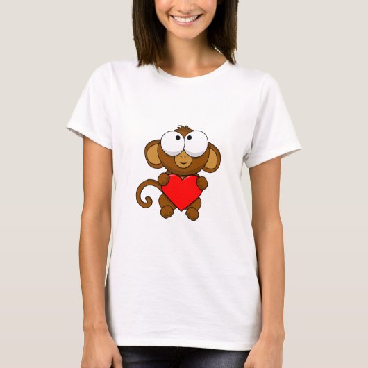 T-shirt Petit singe adorable (Devant)