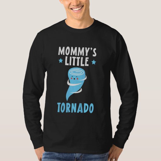 T-shirt Petit tornade de maman des enfants Météorologue M (Devant)