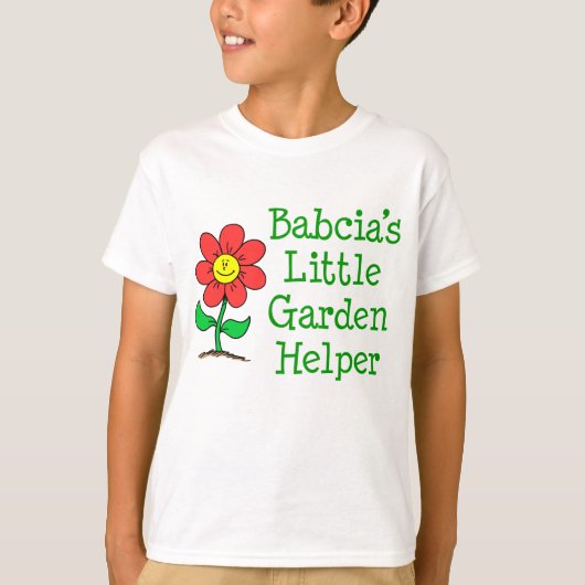 T-shirt Petite aide de jardin de Babcia (Devant)