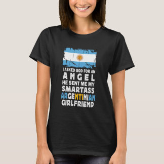 T-shirt Petite amie argentine drôle et prétentieuse Drapea