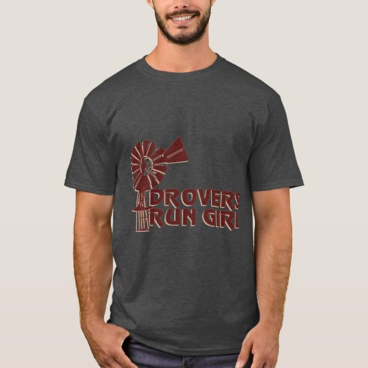 T-shirt Petite amie de Drovers Run (Devant)