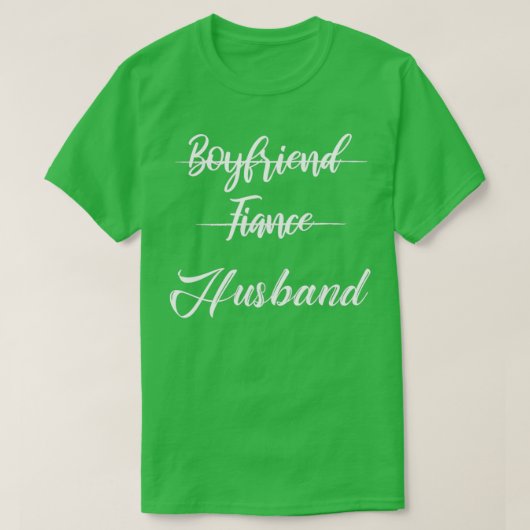 T-shirt petite amie fiancée (Design devant)
