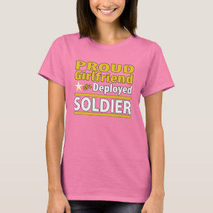 T-shirt Petite amie personnalisée d'une chemise de soldat 