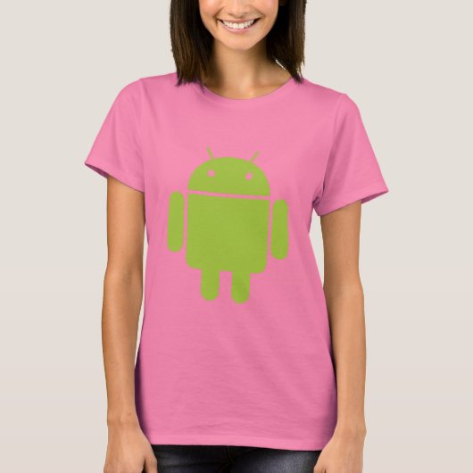 T-shirt Petite Android Dames Vertes (Devant)