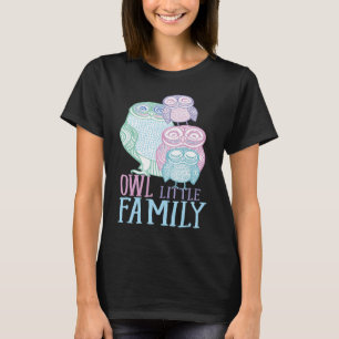 T-shirt Petite chouette famille Humour graphique