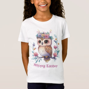 T-Shirt Petite Chouette multicolore Joyeuse Pâques