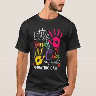 T-shirt Petite couleur de main Mes mondes pédiatrique pédi