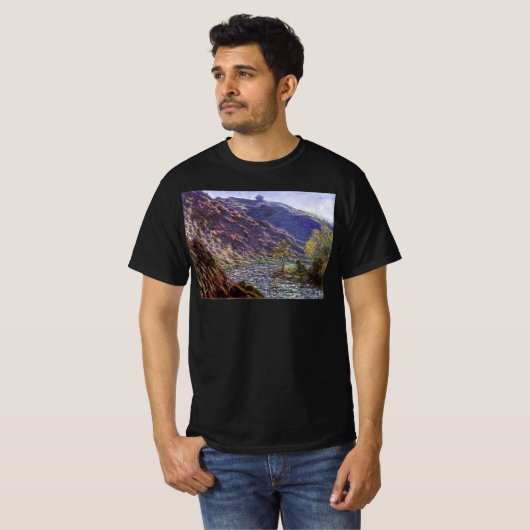 T-shirt Petite Creuse, soleil de Claude Monet (Devant entier)
