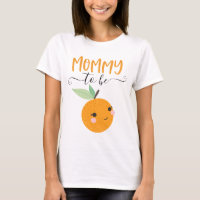 Petite Cutie Citrus Orange Maman À Être Chemise
