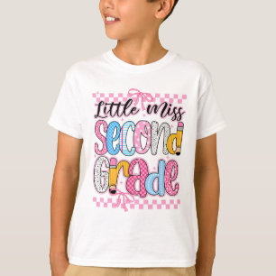 T-shirt Petite demoiselle 2e année coque pour filles à l'é