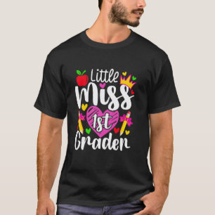 T-shirt Petite Élève de 1re Année de Rentrée des Classes E