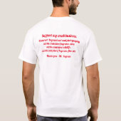 T-shirt Petite entreprise (Dos)