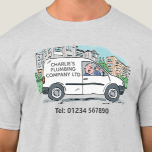 T-shirt Petite entreprise avec nom sur la société Van