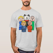 T-shirt Petite famille ronde (Devant)