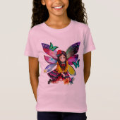 T-Shirt Petite fée dans le jardin (Devant)