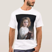 T-shirt Petite fille, Bouguereau (Devant)