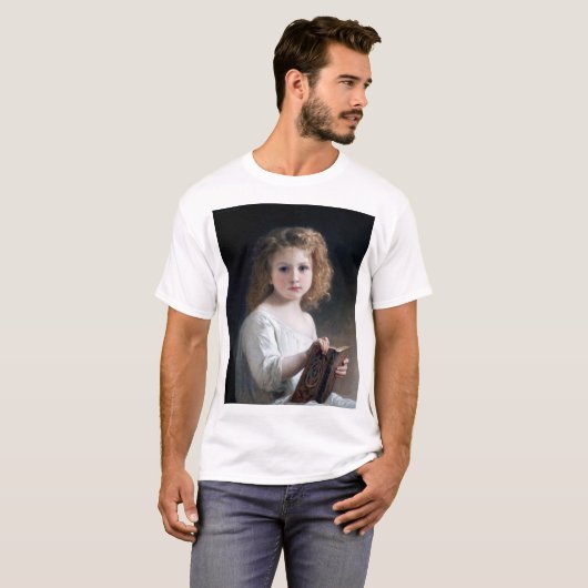 T-shirt Petite fille, Bouguereau (Devant entier)