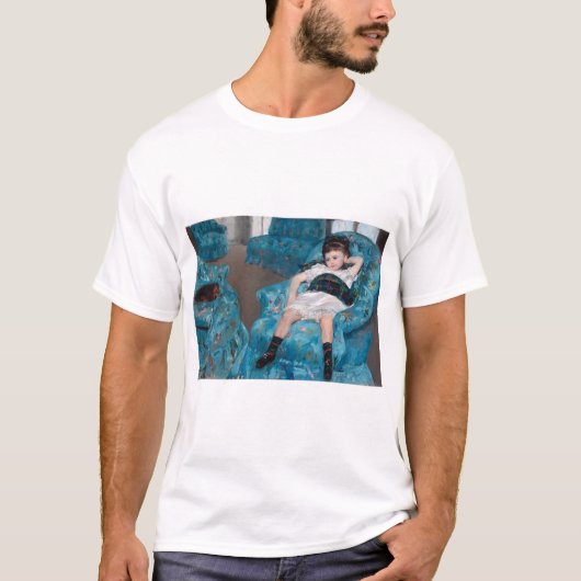 T-shirt Petite fille dans un fauteuil bleu, Cassatt (Devant)