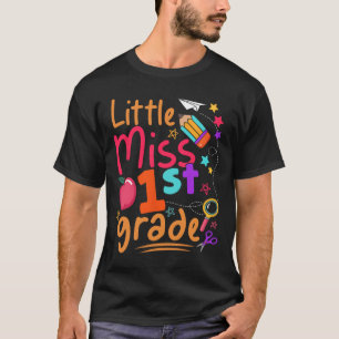 T-shirt Petite Fille de 1re année Premier Jour d'École Ret