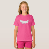T-shirt Petite fille de baleines Beluga (Devant entier)