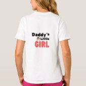 T-shirt Petite fille de papa mignonne Tee (Dos)