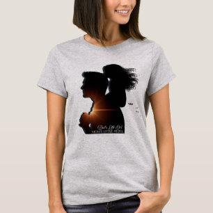T-shirt Petite fille de papa, petite rebelle de maman.